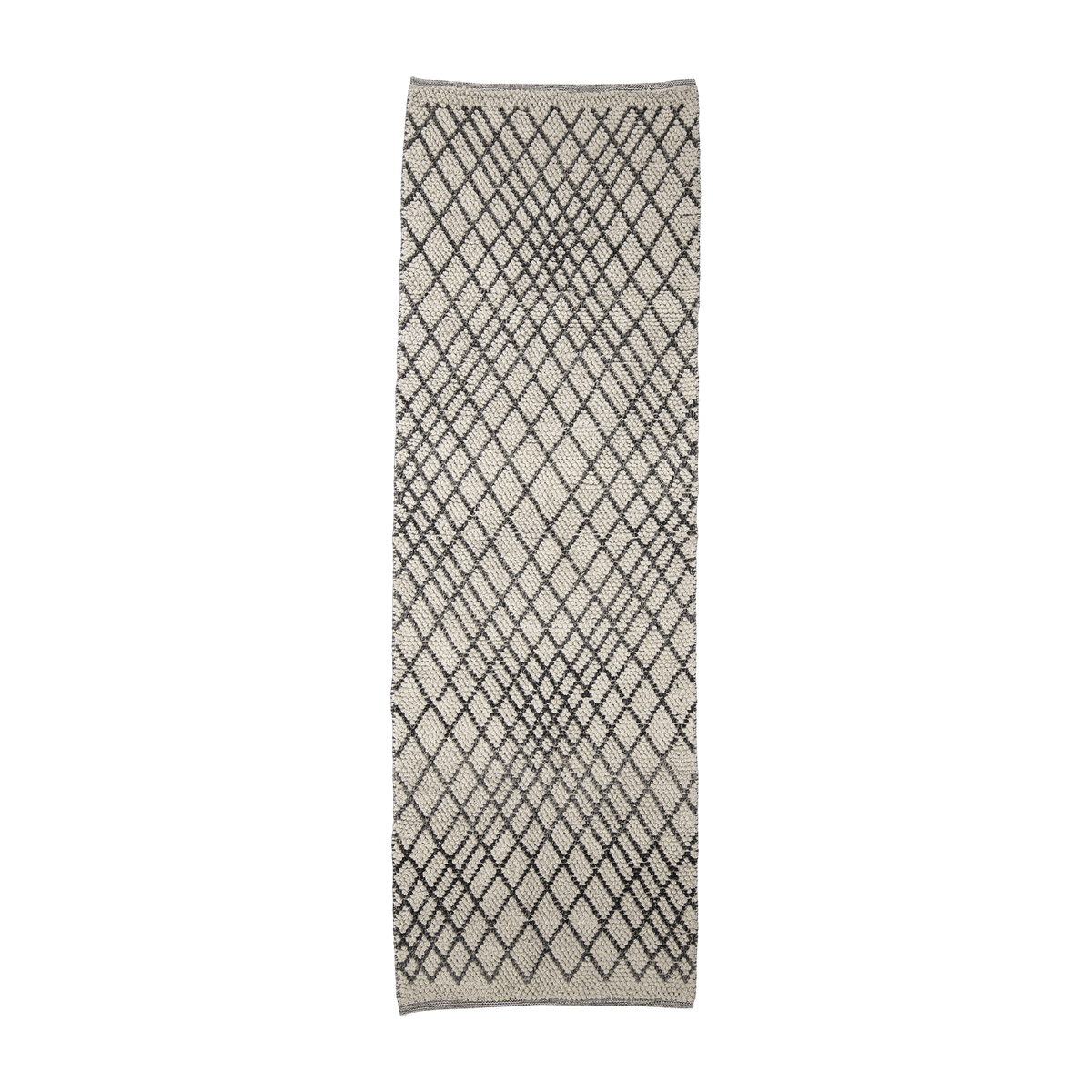 Wool carpet with patterns 250x80 cm Kaya - Bloomingville - The Cool Republic