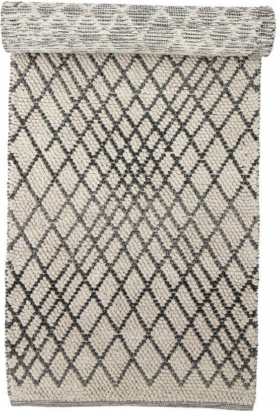 Tapis en laine à motifs 250x80 cm Kaya - Bloomingville - The Cool Republic