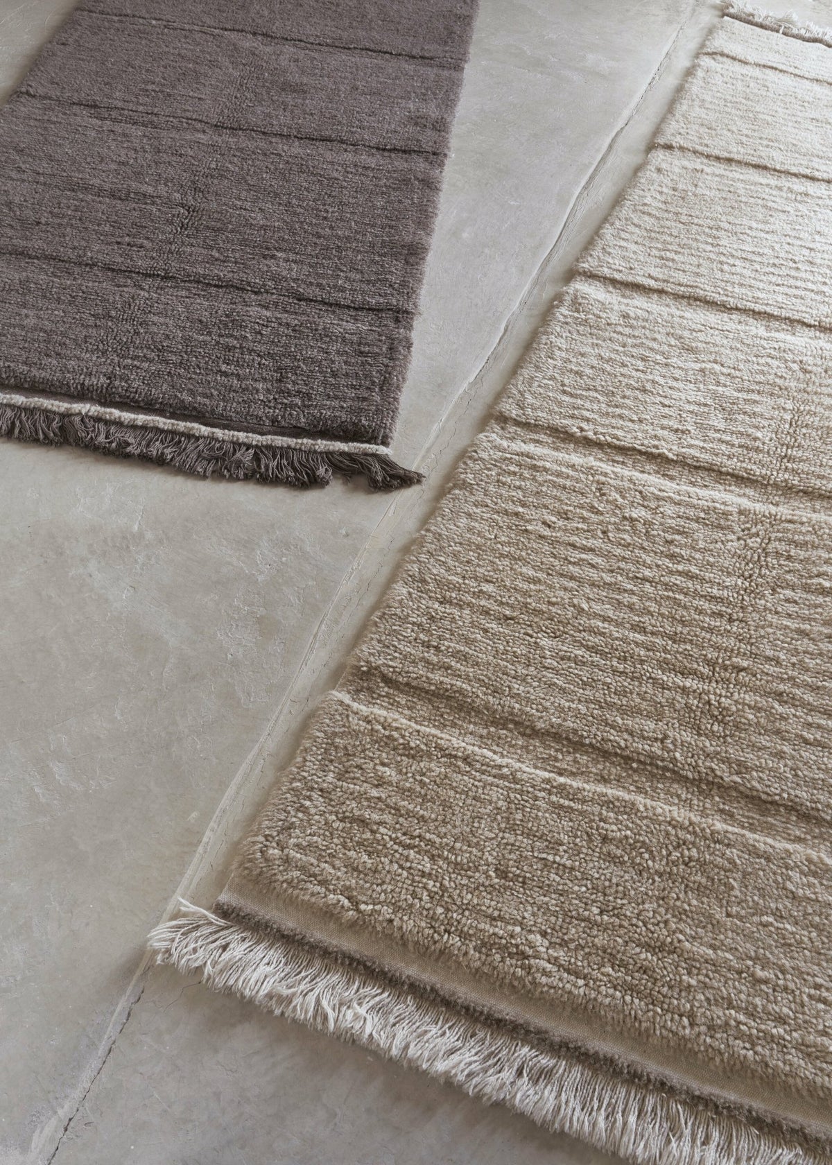 Tapis en laine beige 230x80 cm Steppe - Lorena Canals - The Cool Republic