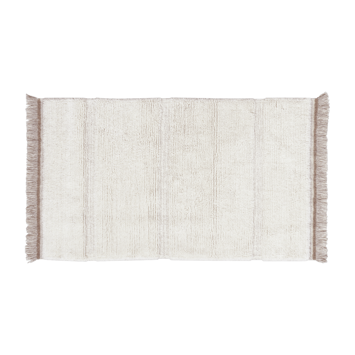Tapis en laine blanc 140x80 cm Steppe - Lorena Canals - The Cool Republic