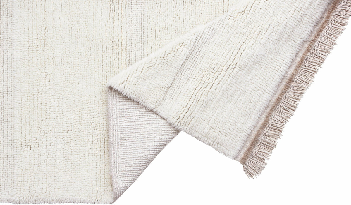 Tapis en laine blanc 140x80 cm Steppe - Lorena Canals - The Cool Republic
