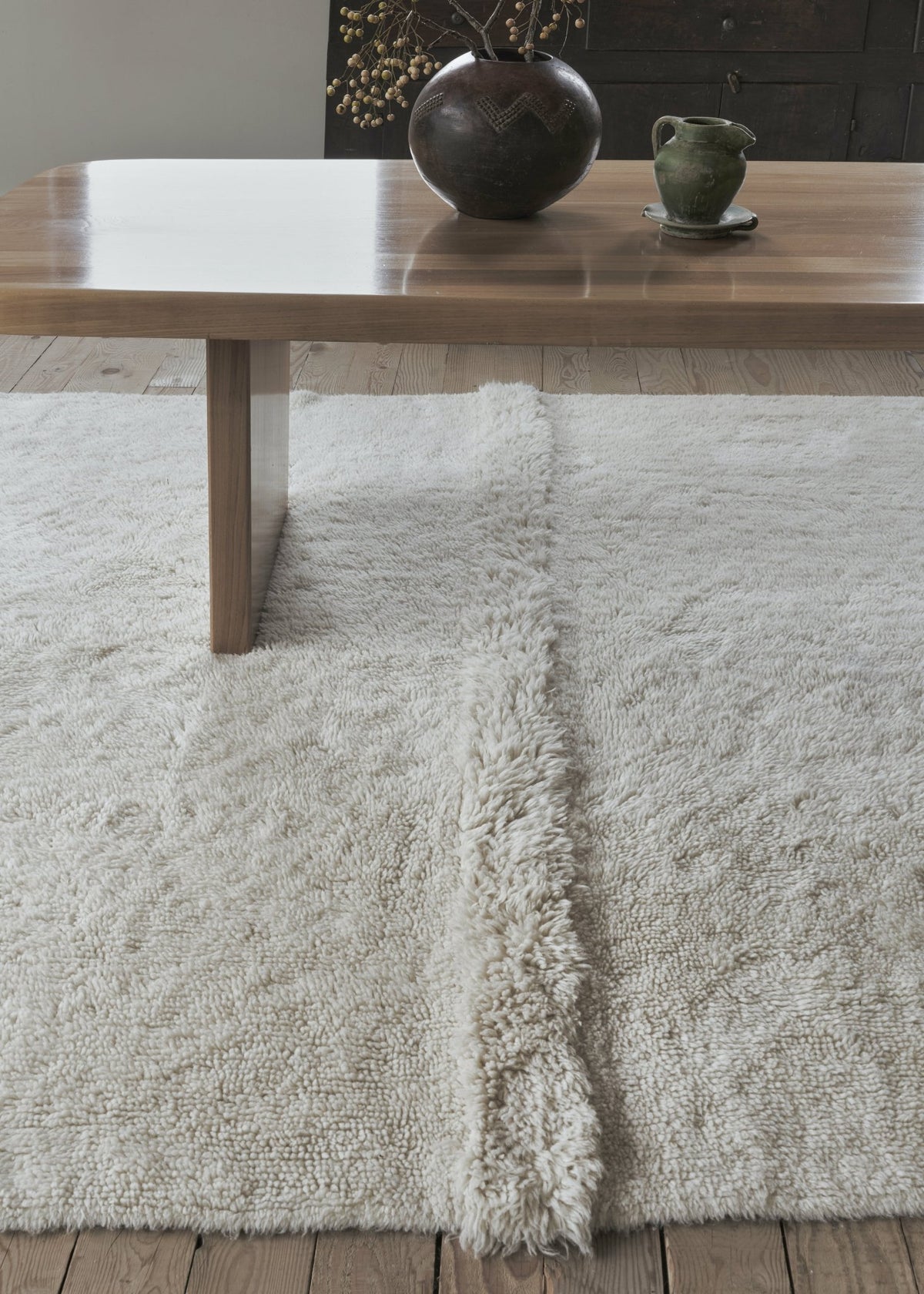 White wool carpet 240 x 170 cm Tundra - Lorena Canals - The Cool Republic