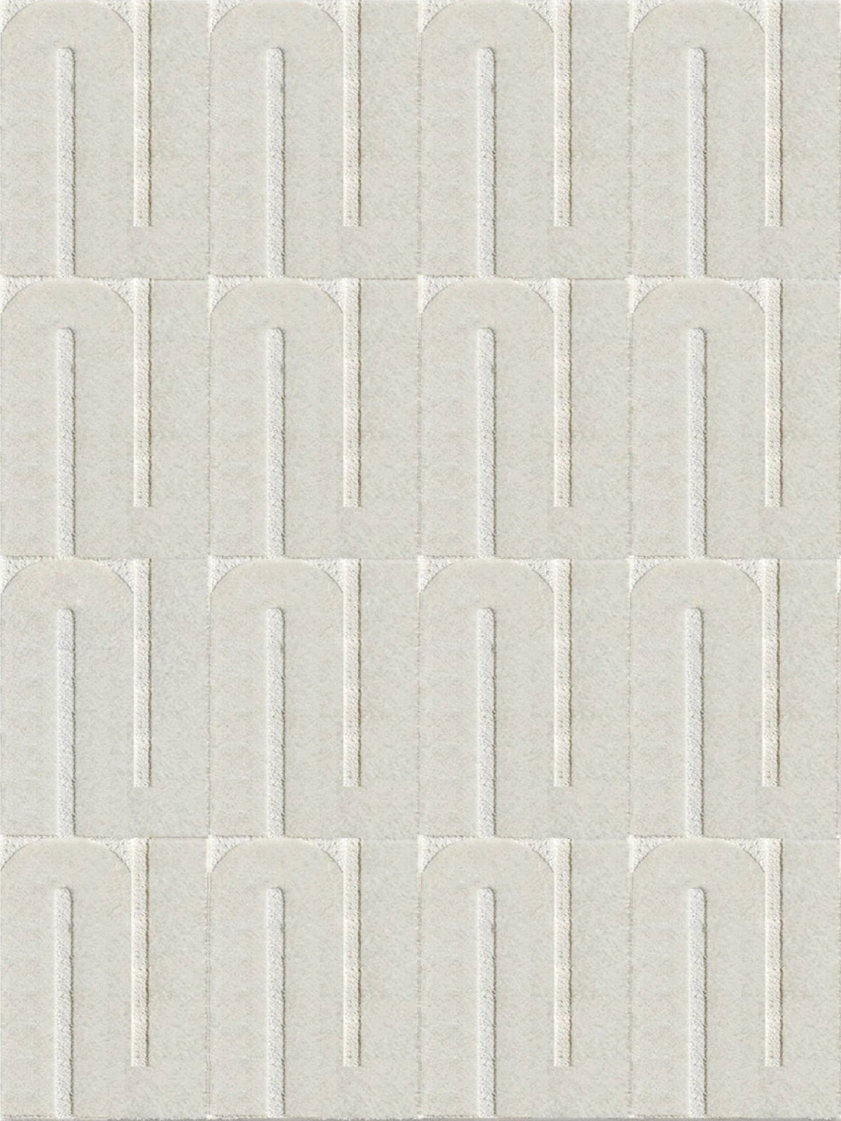 Wool carpet white cream 200x200 cm Opera - Cosin Paris - The Cool Republic