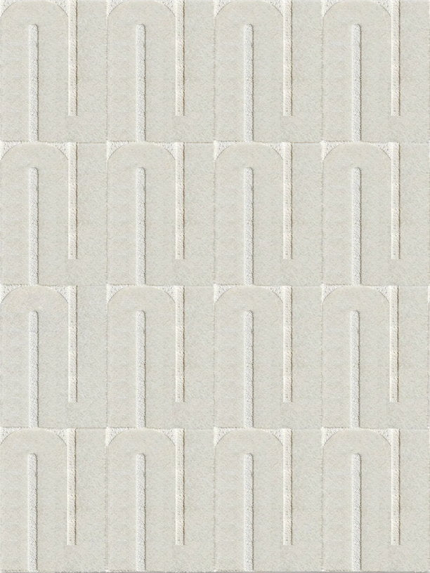 Tapis en laine blanc crème 200x200 cm Opera - Cosin Paris - The Cool Republic