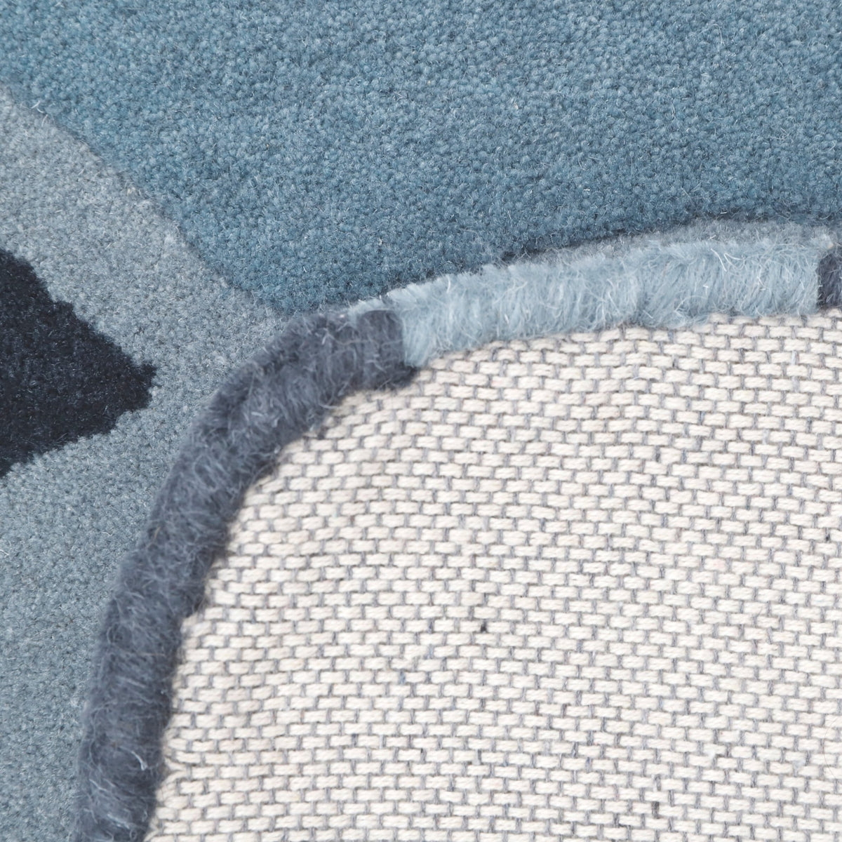 Tapis en laine bleu 125 cm Tigger - Nattiot - The Cool Republic