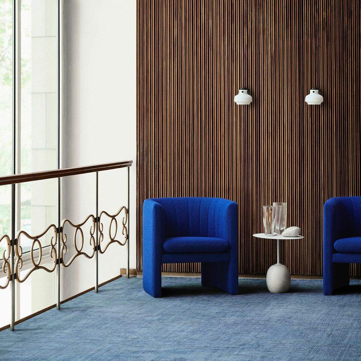 Tapis en laine bleu 200x300 cm The Moor AP7 - &tradition - The Cool Republic