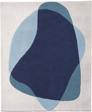 Tapis en laine bleu gris 220x180 cm Serge - Hartô - The Cool Republic