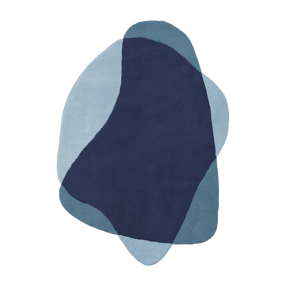Tapis en laine bleu gris 220x180 cm Serge - Hartô - The Cool Republic