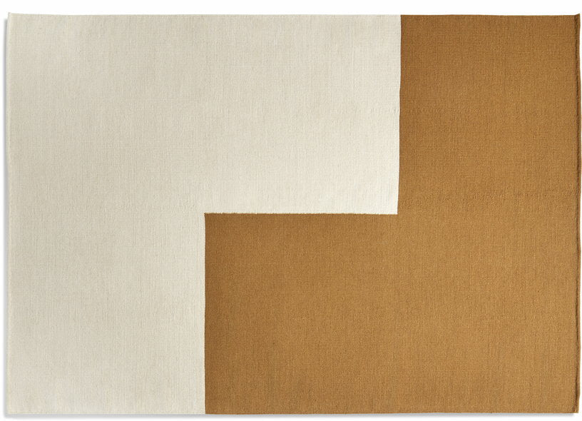 Tapis en laine et coton marron 200x300 cm Ethan Cook Flat Works: "Dune L" - HAY - The Cool Republic