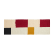 Tapis en laine et coton multicolore 80x250 cm Ethan Cook Flat Works: "Double impression" - HAY - The Cool Republic