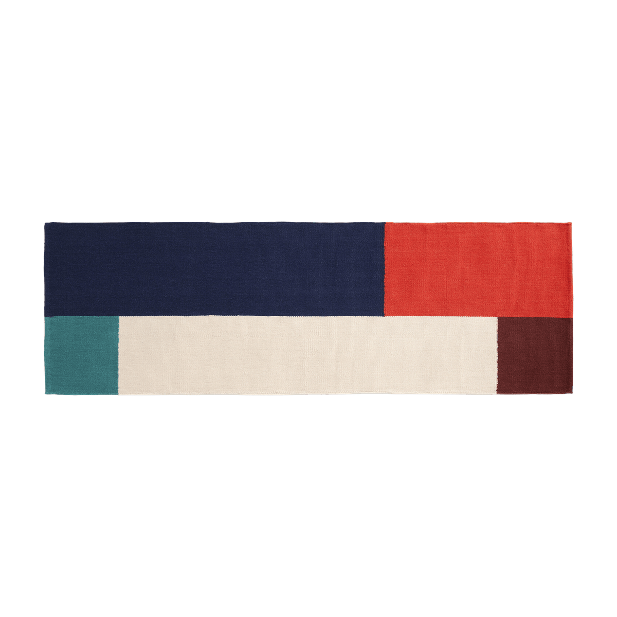 Tapis en laine et coton multicolore 80x250 cm Ethan Cook Flat Works: "Vague" - HAY - The Cool Republic