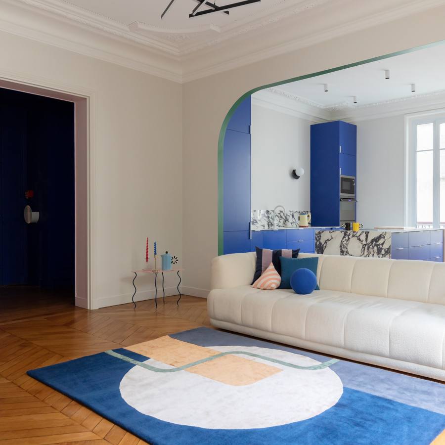 Tapis en laine et soie végétale 170x240 cm Lina - SON-TAPIS - The Cool Republic