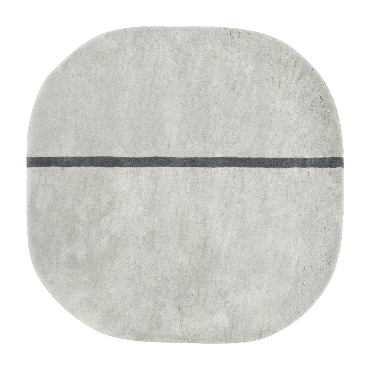 Tapis en laine gris 140x145 cm Oona Grey - Normann Copenhagen - The Cool Republic