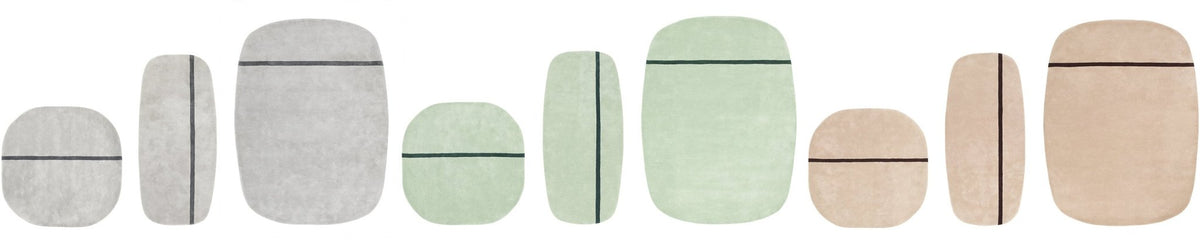 Tapis en laine gris 175x240 cm Oona Grey - Normann Copenhagen - The Cool Republic