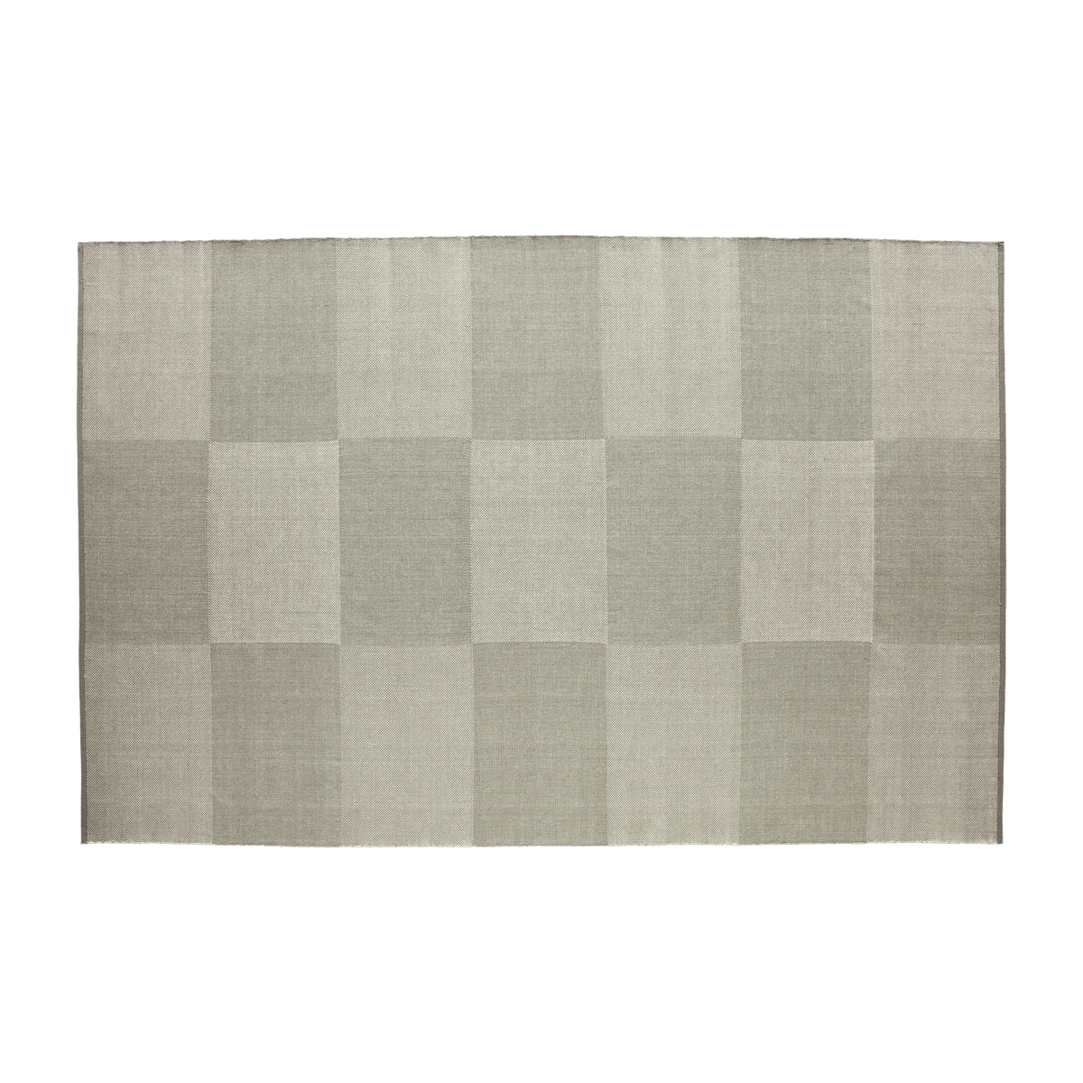 Tapis en laine gris 300x200 cm Check - HAY - The Cool Republic