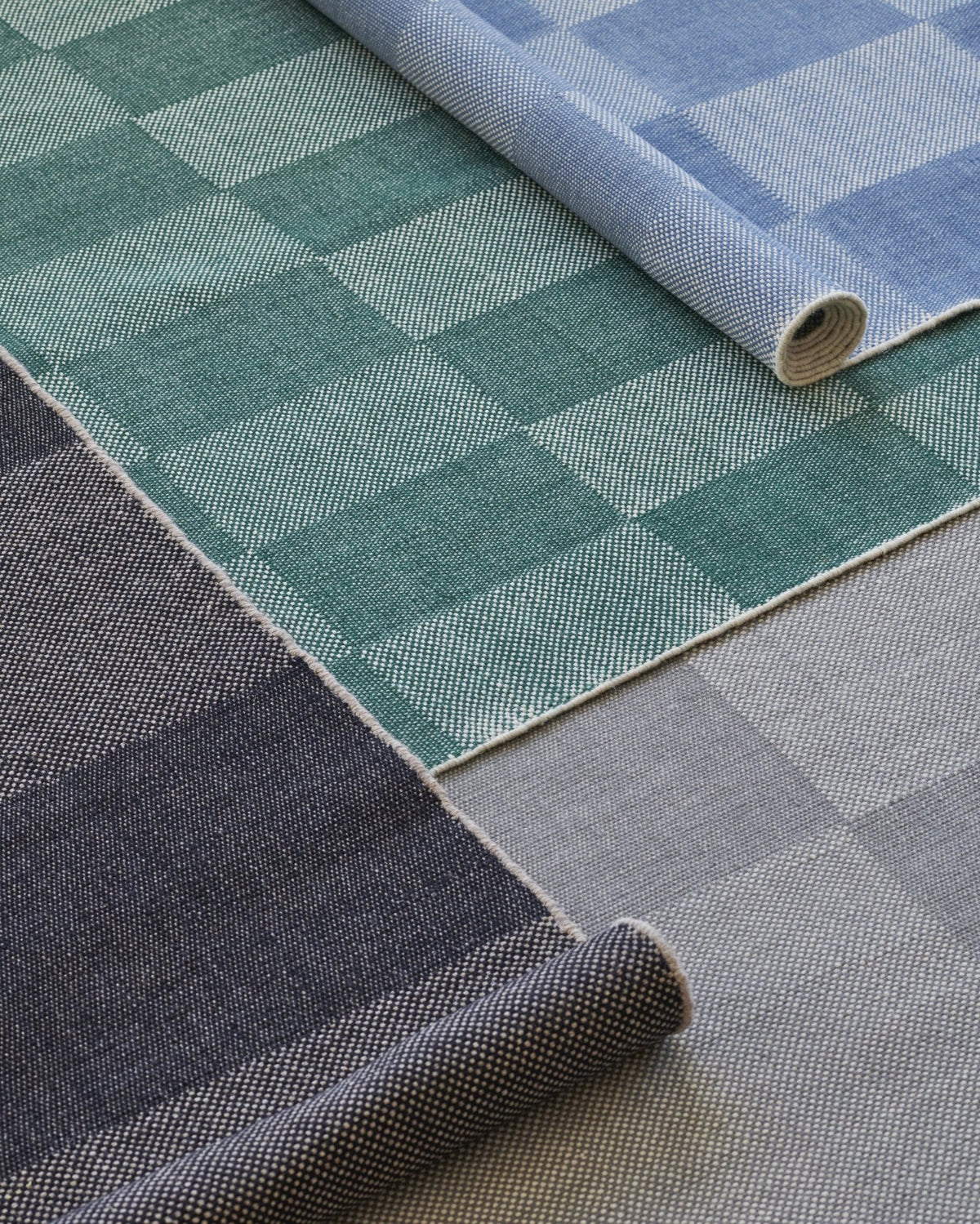 Grey wool rug 300 x 200 cm Check - HAY - The Cool Republic