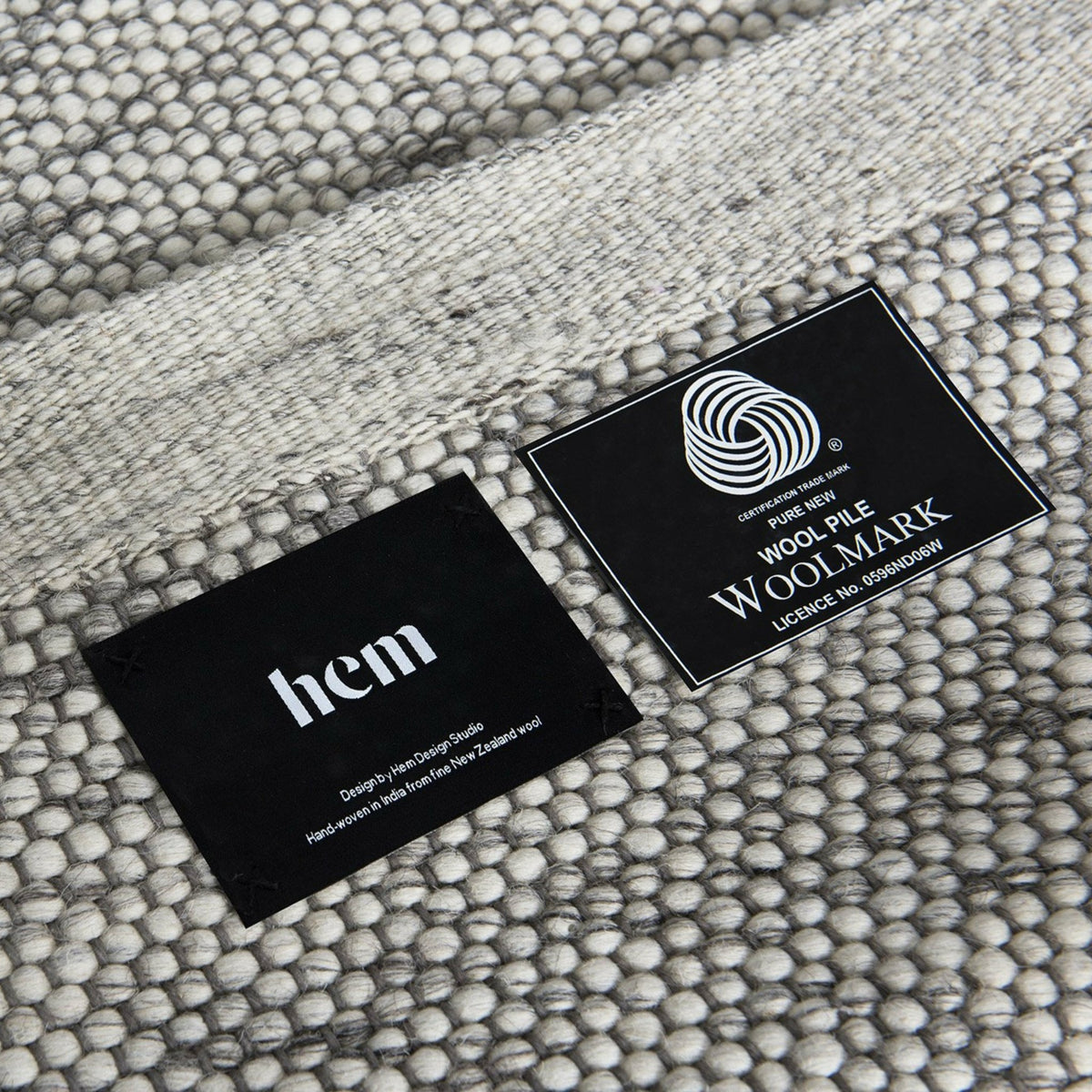 Tapis en laine gris 300x200 cm Dune - Hem - The Cool Republic