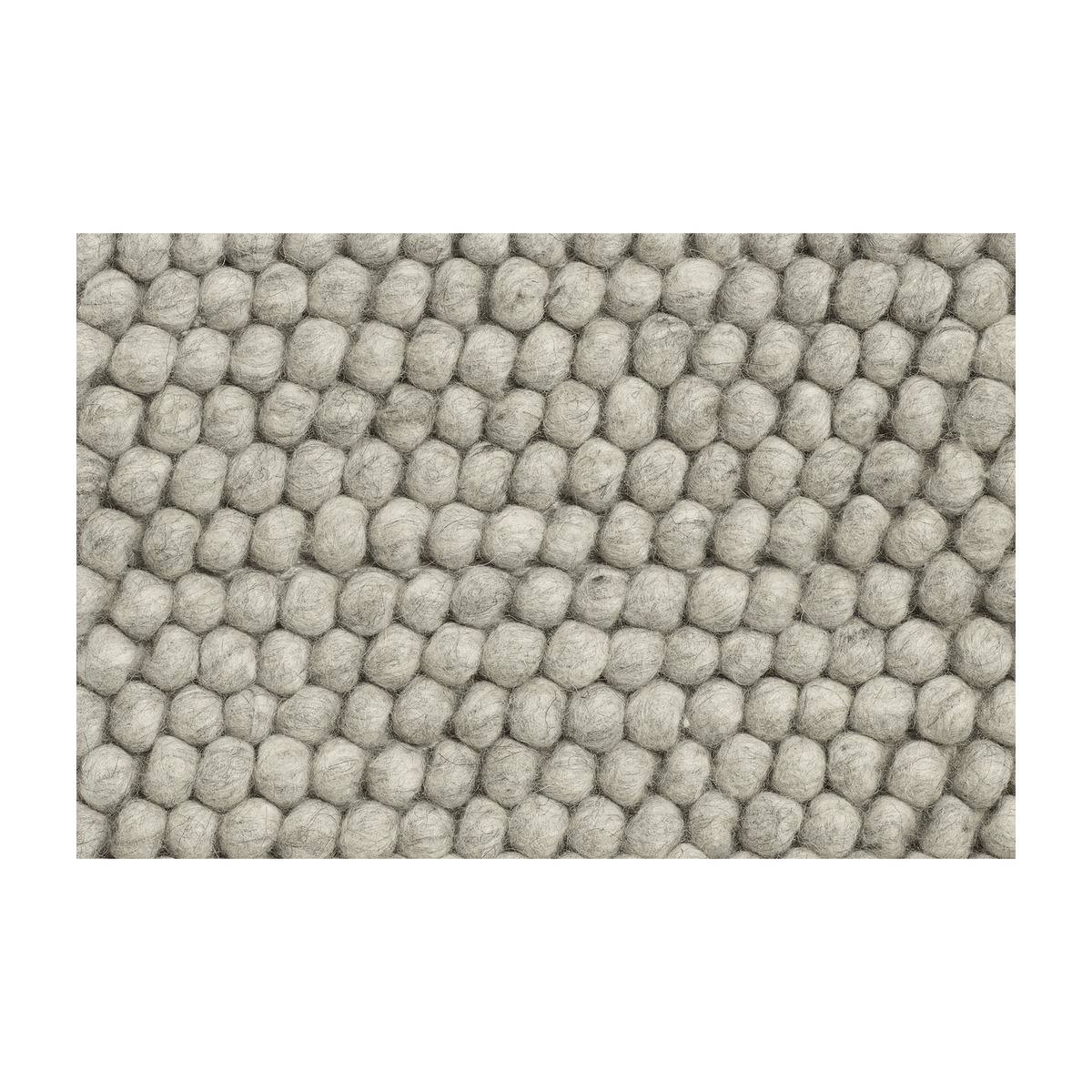 Wool carpet 140 x 200 cm gris clair Peas - HAY - The Cool Republic