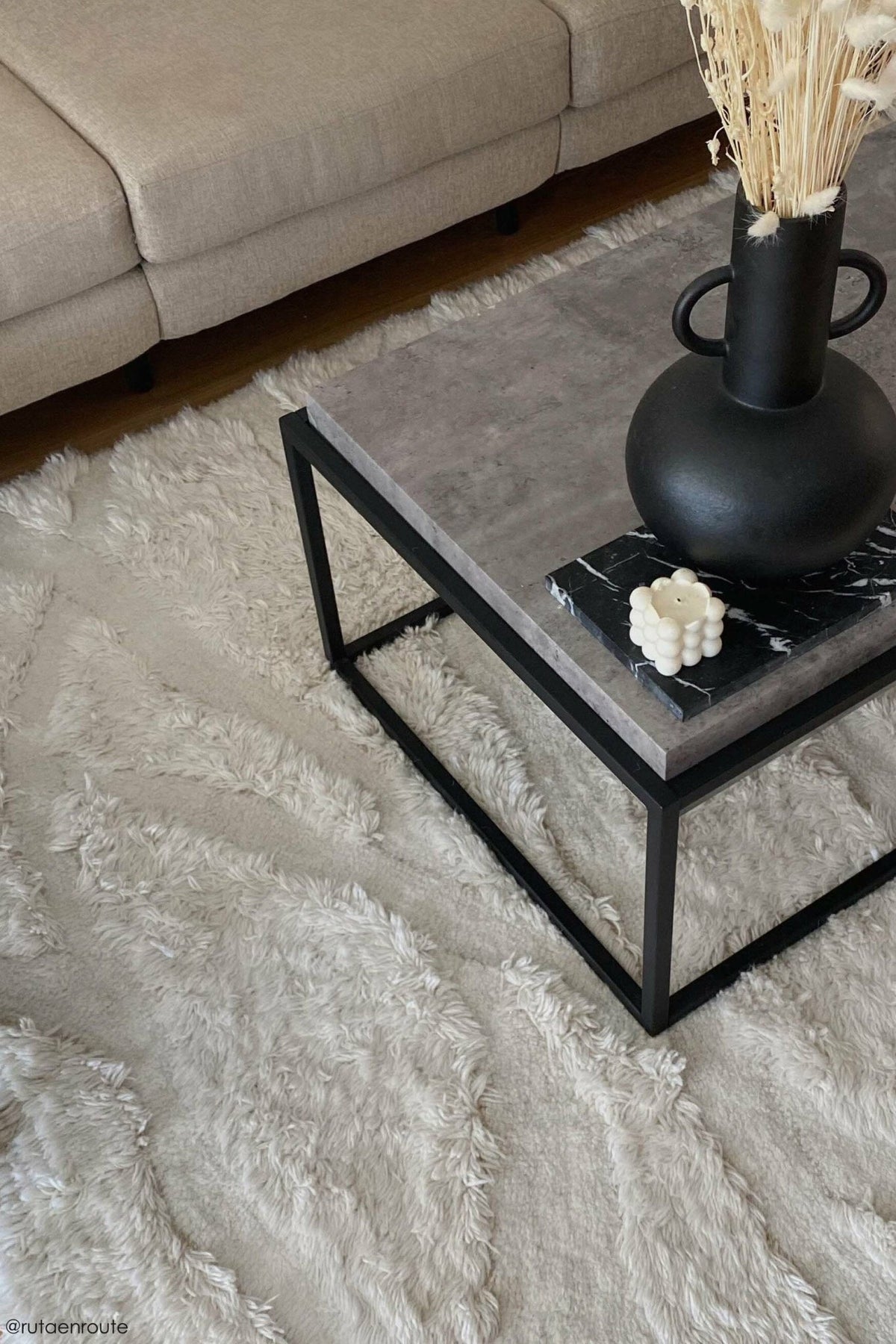 Ivory wool carpet 240 x 170 cm Enkang - Lorena Canals - The Cool Republic