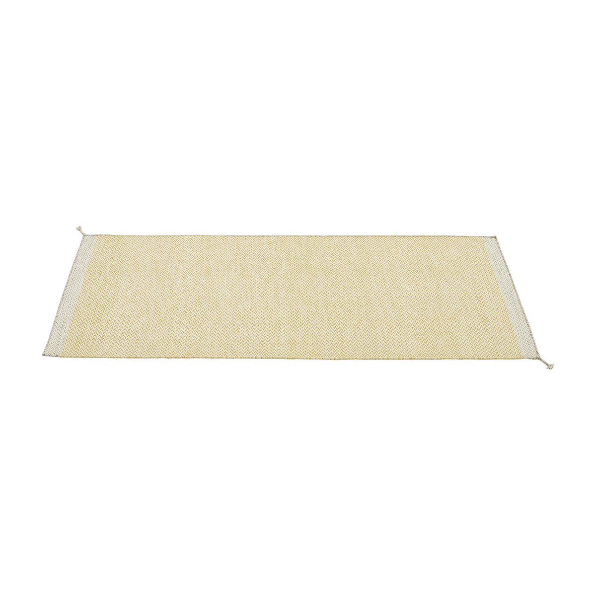 Tapis en laine jaune 200x80 cm Ply - Muuto - The Cool Republic