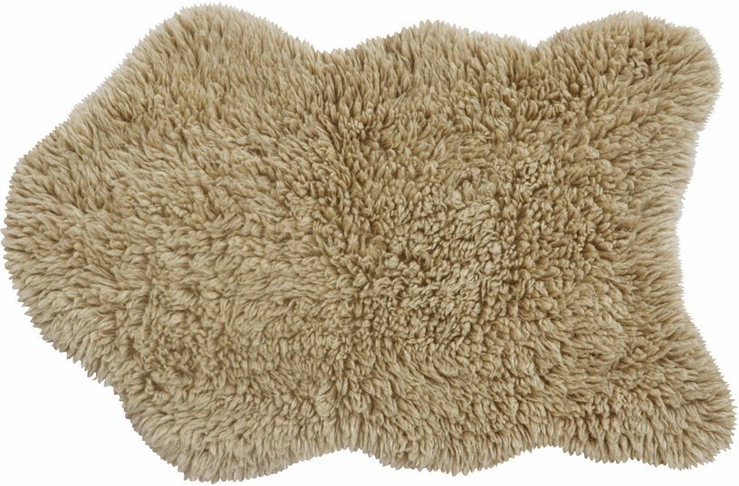 Tapis en laine mouton beige 75x110 cm Wooly - Lorena Canals - The Cool Republic