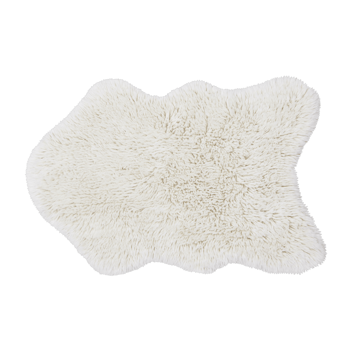 Woolly white sheepskin rug - Lorena Canals - The Cool Republic