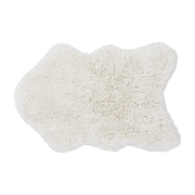 Woolly white sheepskin rug - Lorena Canals - The Cool Republic