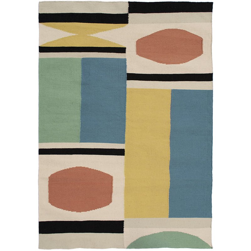 Tapis en laine multicolore 140x200 cm Gatsby - Edito - The Cool Republic