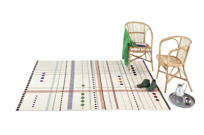 Tapis en laine multicolore 170x240 cm Rabari 2 - Nanimarquina - The Cool Republic