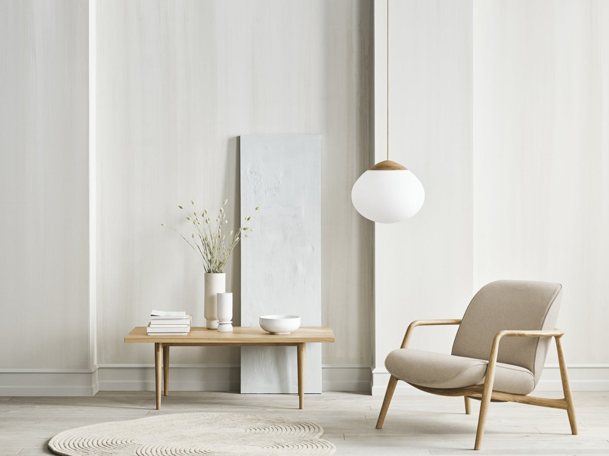 Natural wool carpet in cream 157 x 180 cm Split Zen - bolia - The Cool Republic
