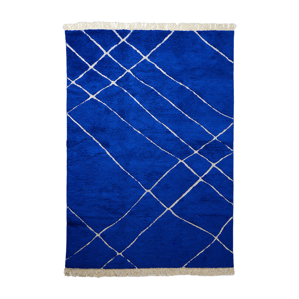 Hand Knotted Woolen Rug Cobalt (200X300) - HKLIVING - The Cool Republic