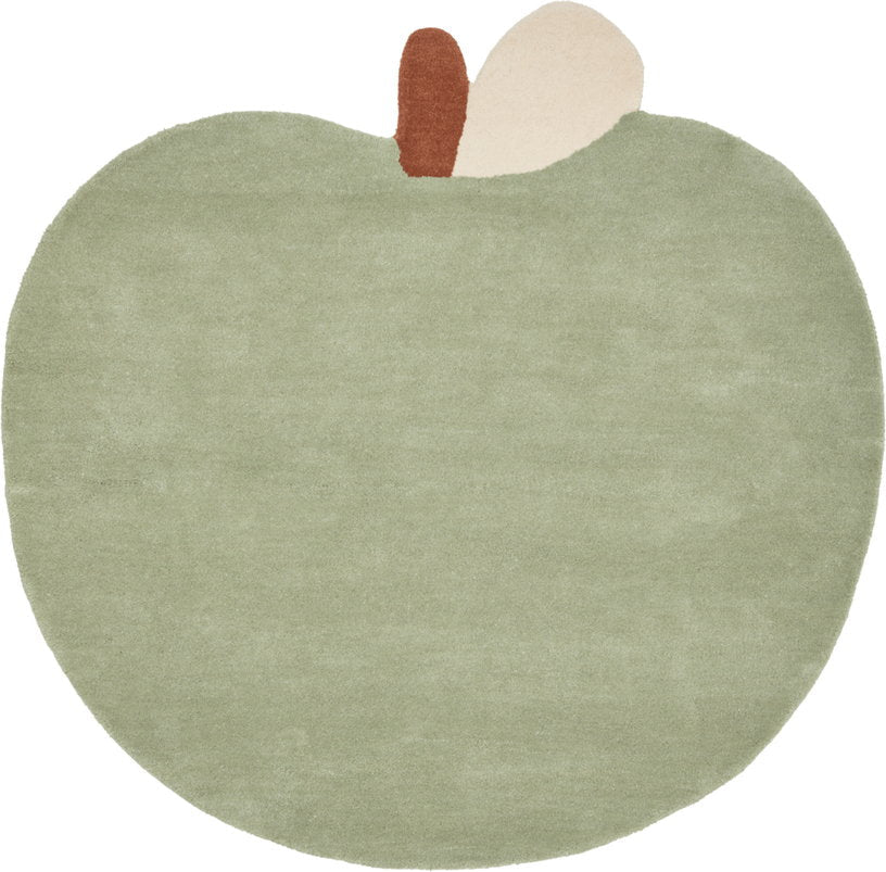 Tapis en laine pomme verte 110x3cm Apple tufted - Ferm living - The Cool Republic