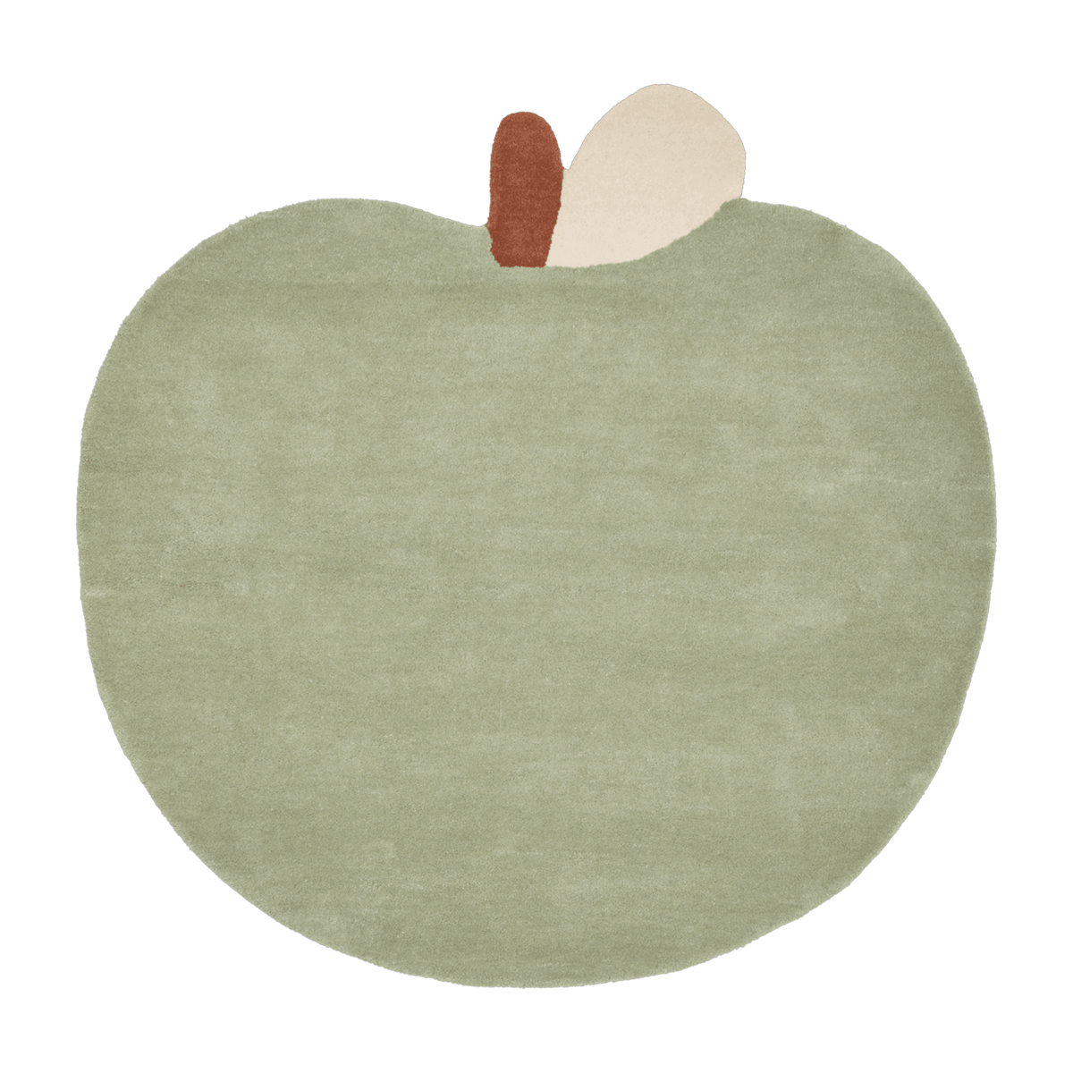 Tapis en laine pomme verte 110x3cm Apple tufted - Ferm living - The Cool Republic