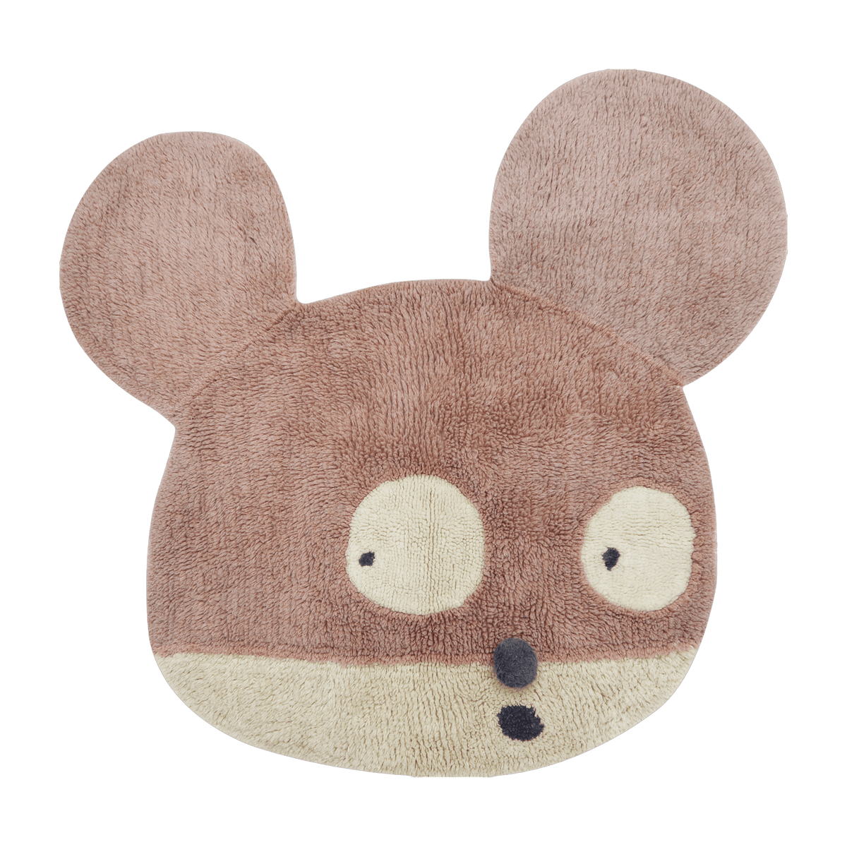 Tapis en laine souris rose 120x120 cm - Lorena Canals - The Cool Republic