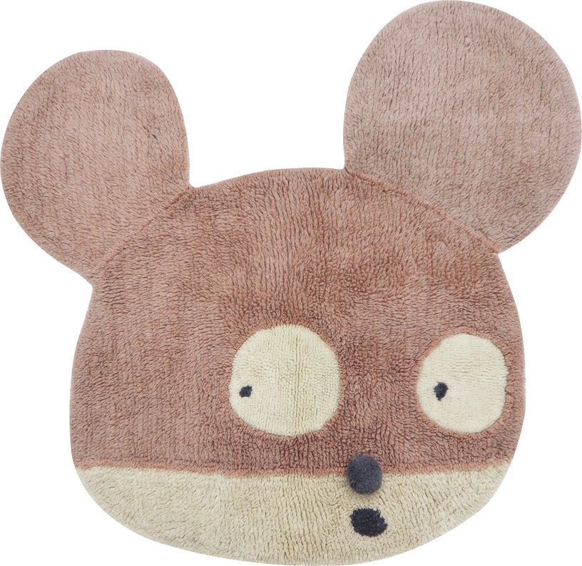 Tapis en laine souris rose 120x120 cm - Lorena Canals - The Cool Republic