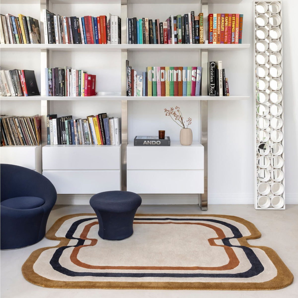 Tapis en laine tuftée beige 160x230cm Papillon - Edito - The Cool Republic