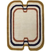 Tapis en laine tuftée beige 200x290cm Papillon - Edito - The Cool Republic