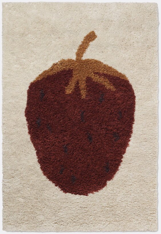 Tapis en laine tuftée fraise 180 cm Fruiticana - Ferm Living - The Cool Republic