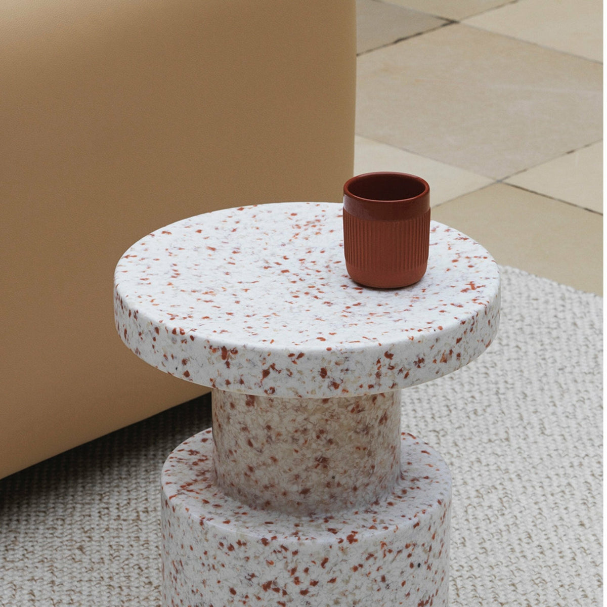 Tapis en polyester recyclé sable 170x240 cm Polli - Normann Copenhagen - The Cool Republic