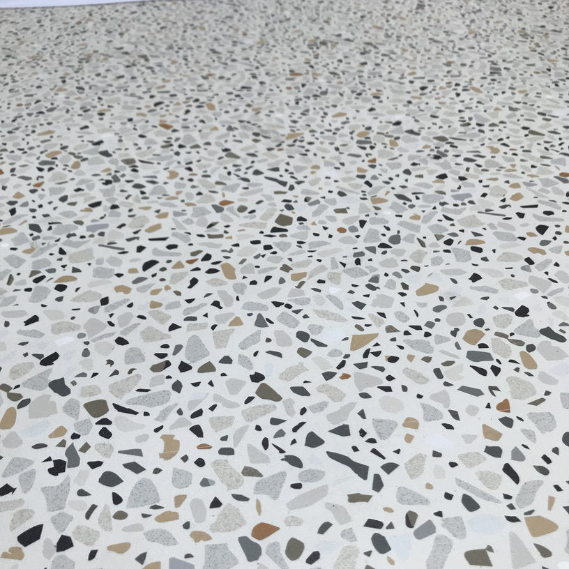Tapis en vinyle beige 135x90 cm Terrazzo - Edito - The Cool Republic