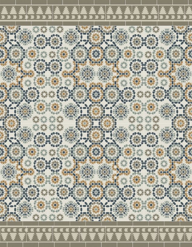 Tapis en vinyle beige 140x80 cm Tanger - Edito - The Cool Republic