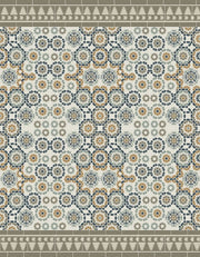 Tapis en vinyle beige 180x140 cm Tanger - Edito - The Cool Republic