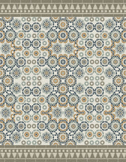 Tapis en vinyle beige 180x140 cm Tanger - Edito - The Cool Republic
