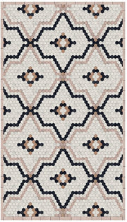 Tapis en vinyle beige 70x140 cm Tomettes - Edito - The Cool Republic