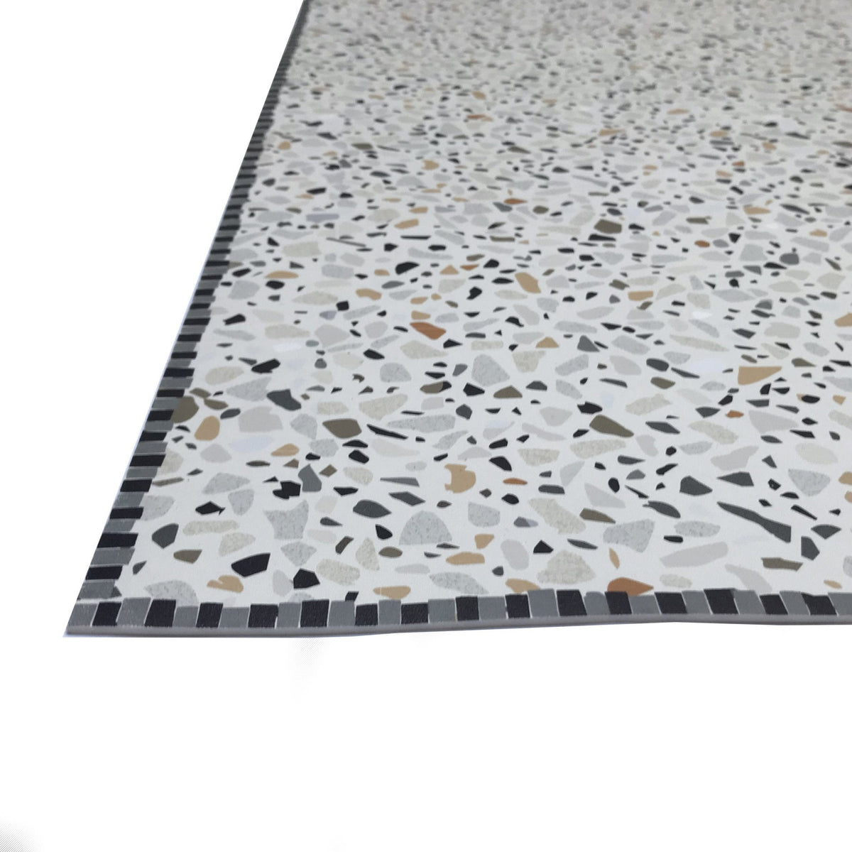 Tapis en vinyle beige 90x60 cm Terrazzo - Edito - The Cool Republic