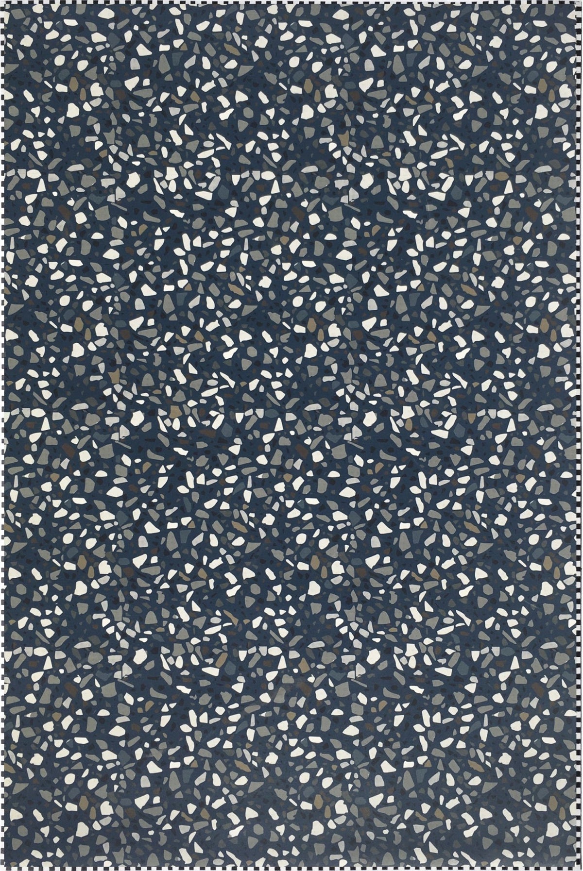 Tapis en vinyle bleu 135x90 cm Terrazzo - Edito - The Cool Republic