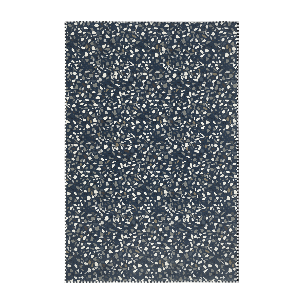 Tapis en vinyle bleu 90x60 cm Terrazzo - Edito - The Cool Republic
