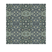 Tapis en vinyle bleu et vert 180x140 cm Tanger - Edito - The Cool Republic