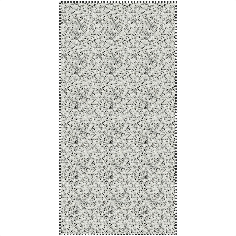 Tapis en vinyle gris 140x70 cm Terrazzo - Edito - The Cool Republic