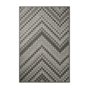 Tapis en vinyle gris 70x140 cm Zigzag - Edito - The Cool Republic